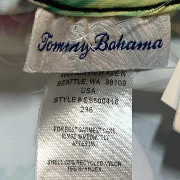 Tommy Bahama Orchid Garden Swim Rash Guard Top Full Zip Size XS UPF 50 NWT